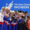 ایران با کسب۵۷ مدال در رده پنجم بازی‌های آسیایی