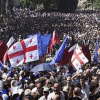 تظاهرات بزرگ مردم گرجستان در اعتراض به روسیه