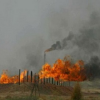 داعش ۵ چاه نفتی را در جنوب موصل به آتش کشید